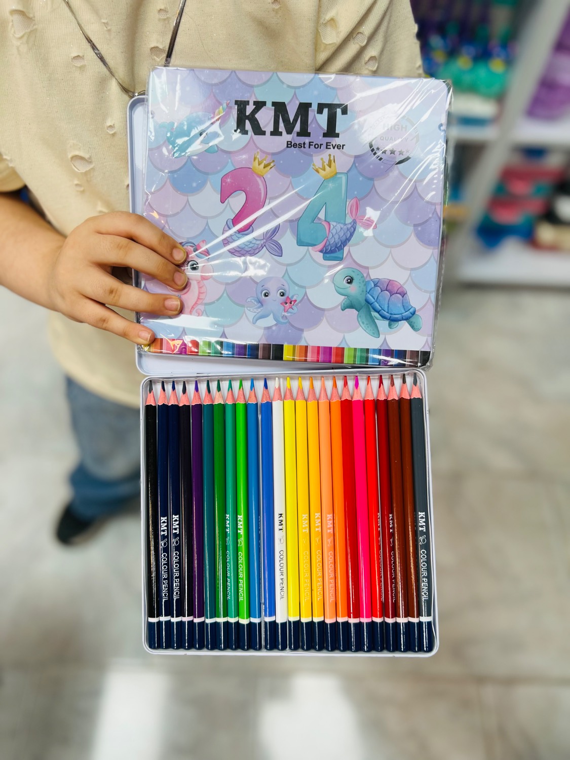 مداد رنگی 24 رنگ KMT
