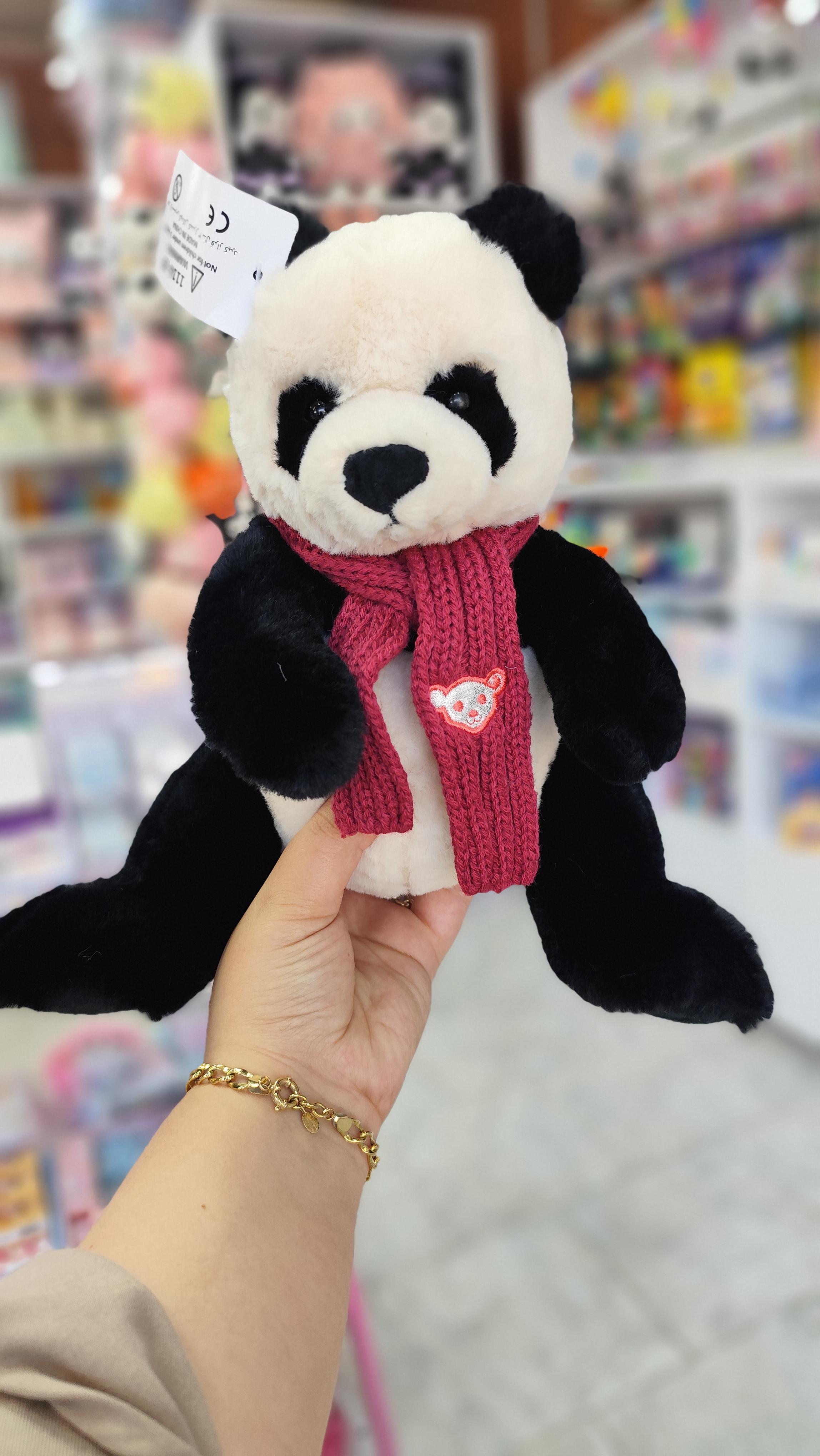 عروسک پاندا شالگردنی دار اورجینال🐼